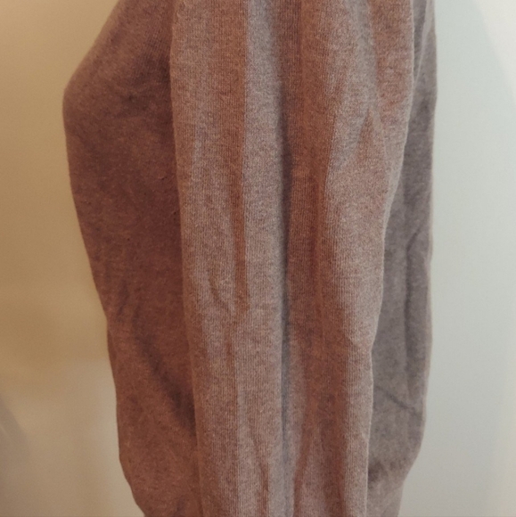 👽 h&m‎ basics brown v-neck  sweater - Picture 2 of 5